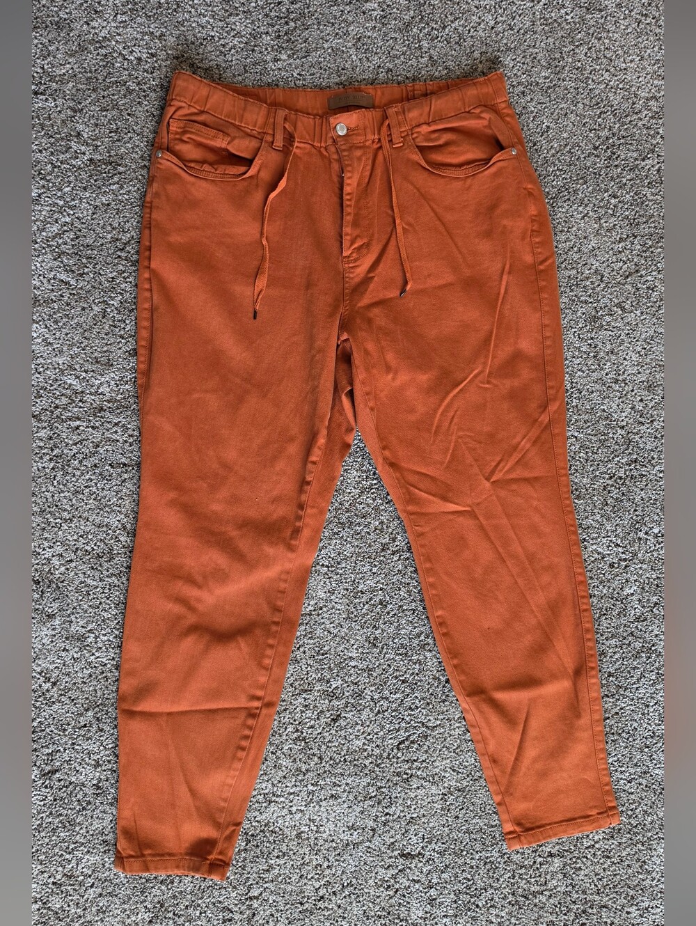 Judy Blue Burnt Orange High-Rise Denim Joggers, 18W